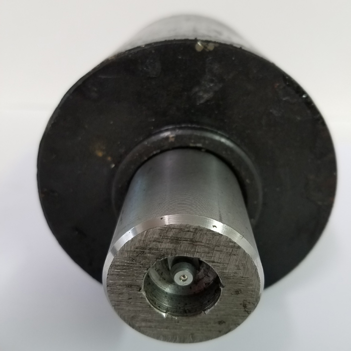 thumbnail image 2 of 4" X 4.5" Steel Nose Roller With Shaft/Axle For Roll Off Containers - Heavy Duty 2 of 4
